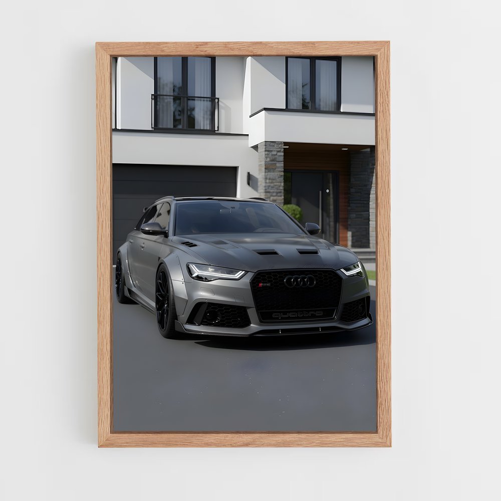 Poster Élégance puissance métallisé – affiche Audi (vue 4)